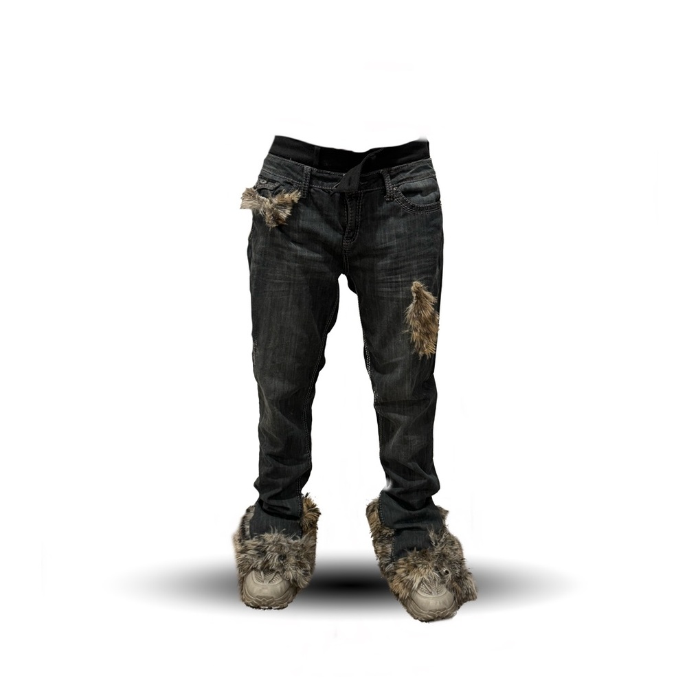 BIZZARE Flared Fur Pants 33w 30inseam